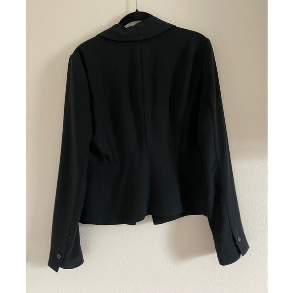 Joie Women's Cropped Blazer Jacket Black Size S Soft Light Weight Minimalist - Picture 2 of 6